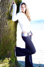 Belted Flare Pants