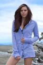 Fleece Button Hoody