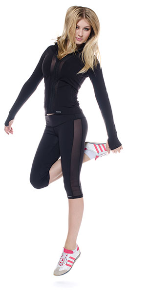 Mesh panel yoga  legging